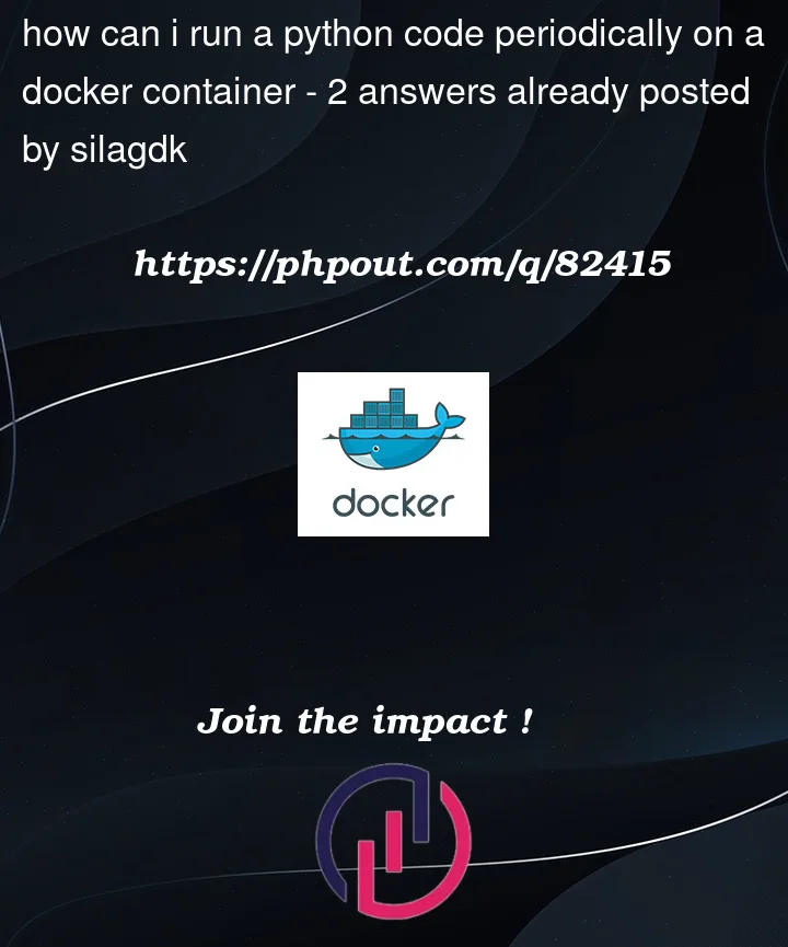 Question 82415 in Docker