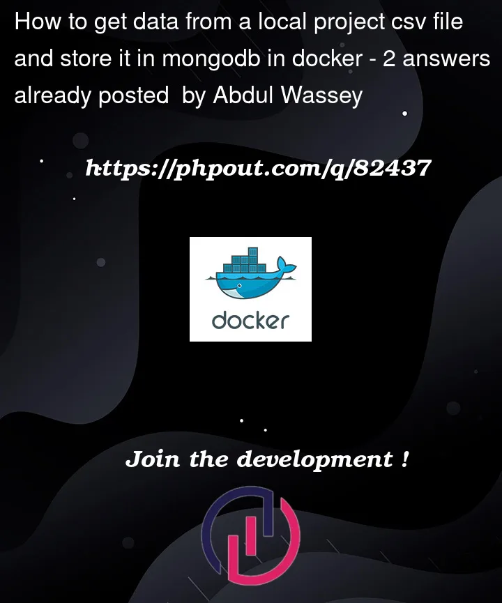 Question 82437 in Docker