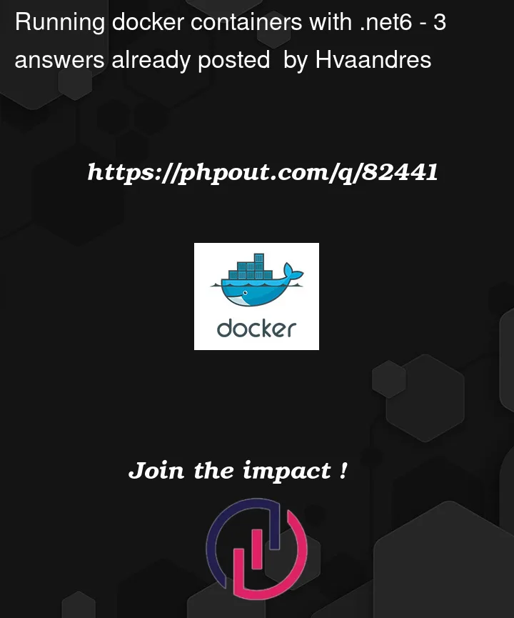 Question 82441 in Docker