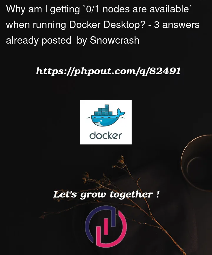 Question 82491 in Docker