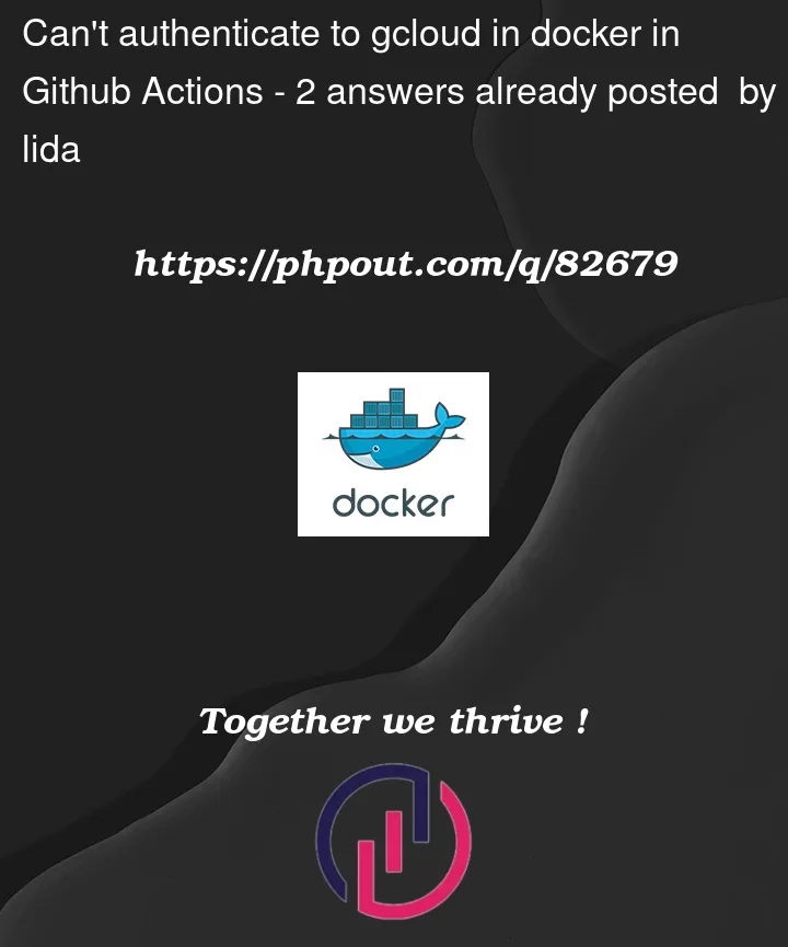 Question 82679 in Docker