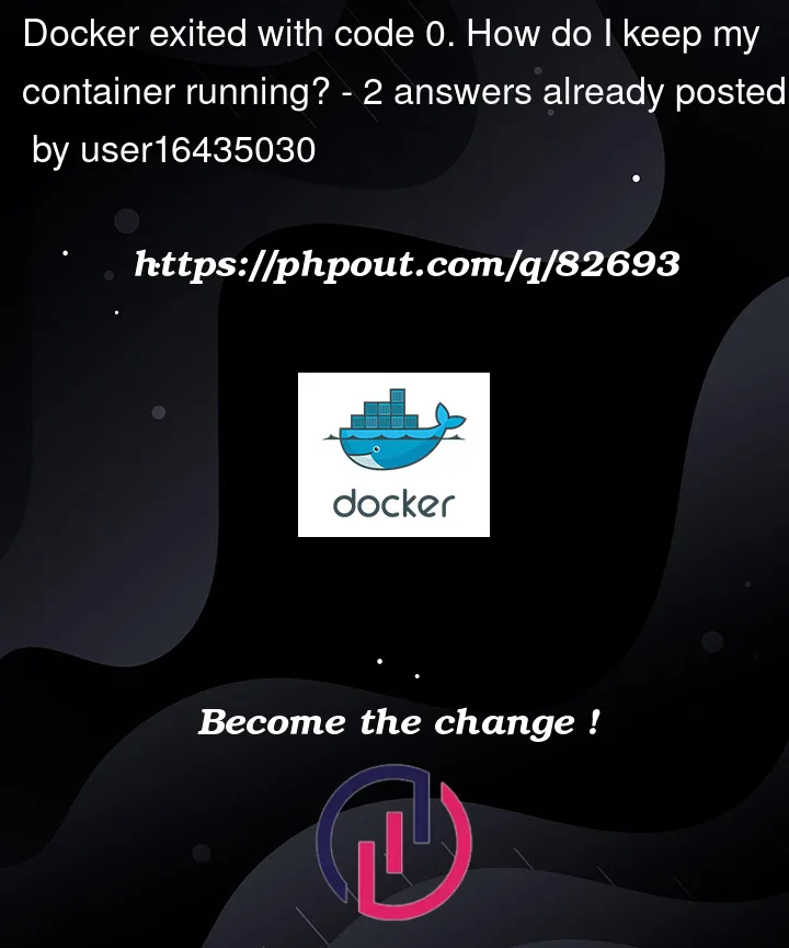 Question 82693 in Docker