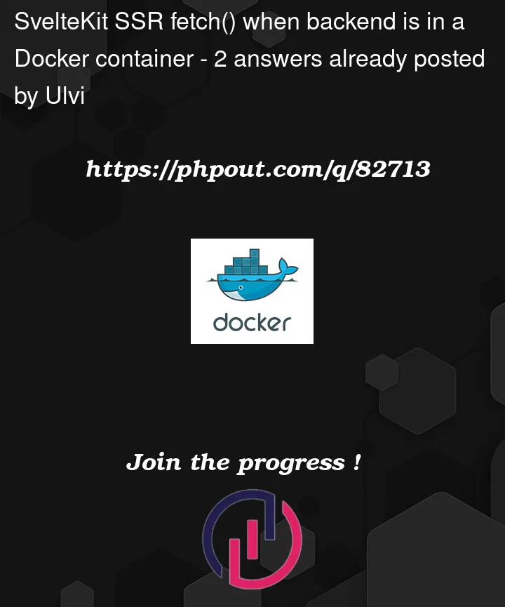 Question 82713 in Docker