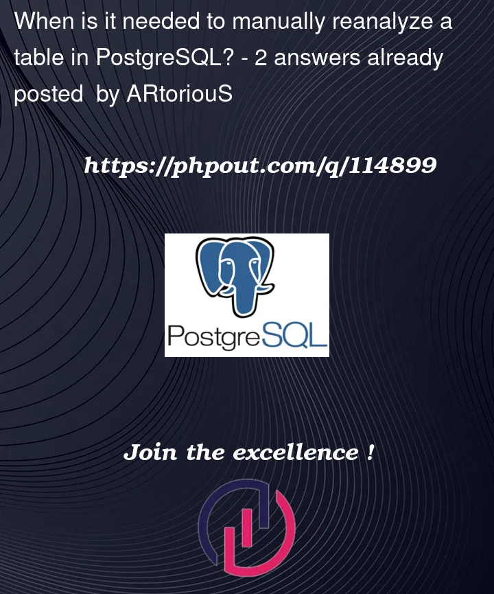 Question 114899 in PostgreSQL