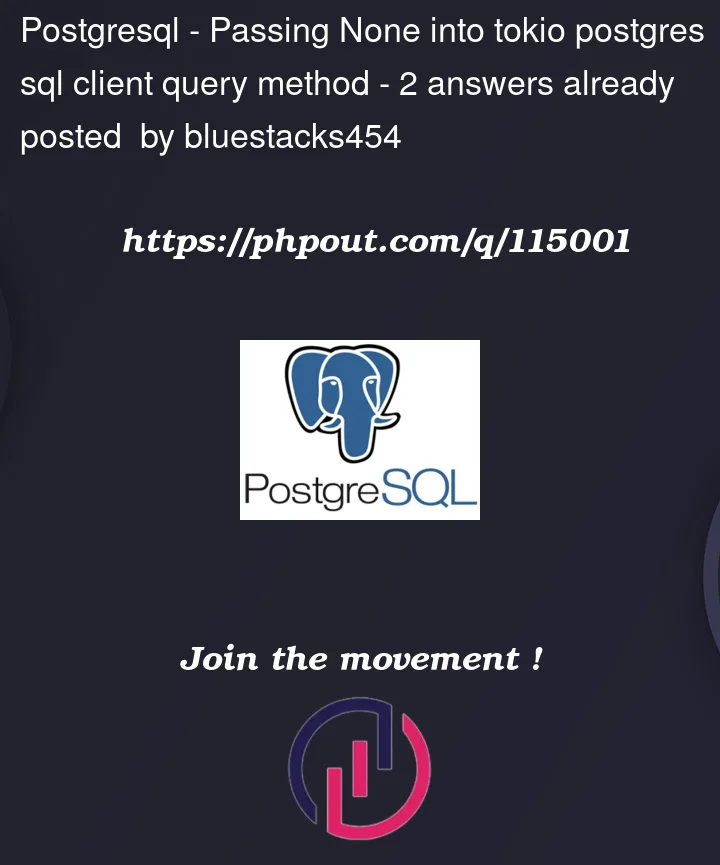 Question 115001 in PostgreSQL