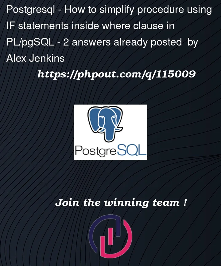 Question 115009 in PostgreSQL