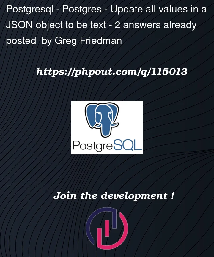 Question 115013 in PostgreSQL