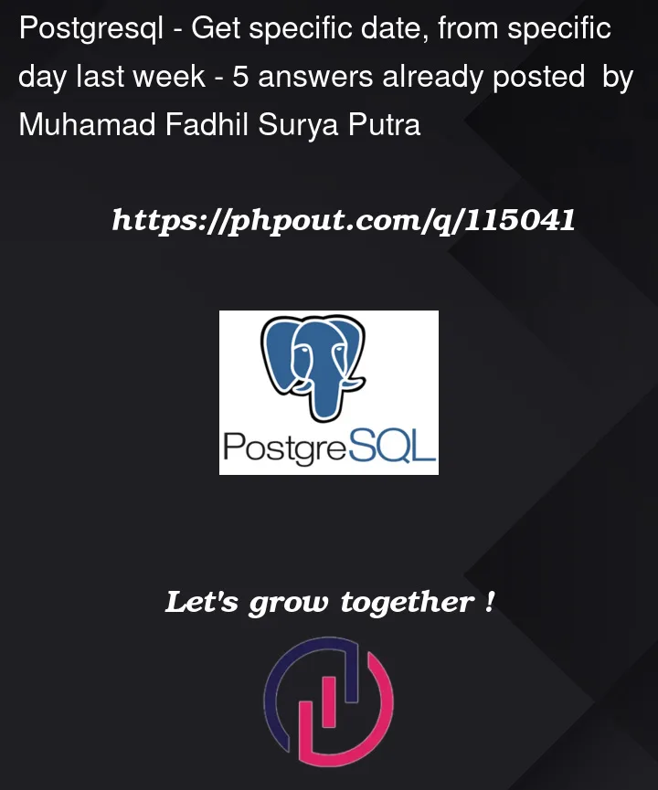 Question 115041 in PostgreSQL