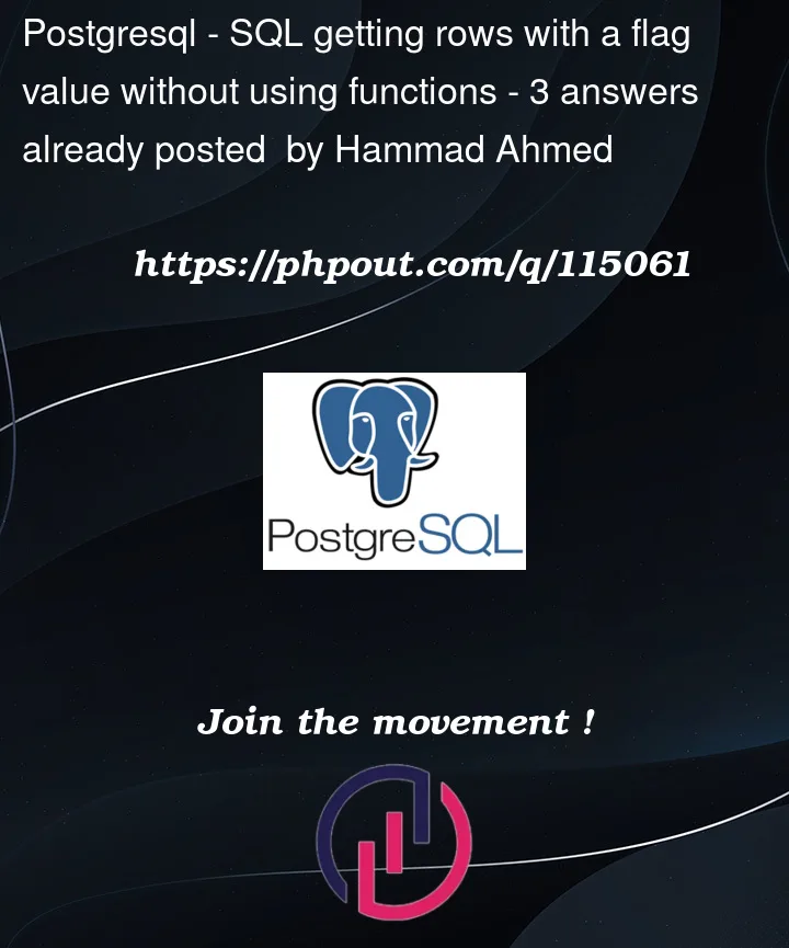 Question 115061 in PostgreSQL