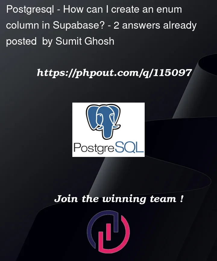 Question 115097 in PostgreSQL