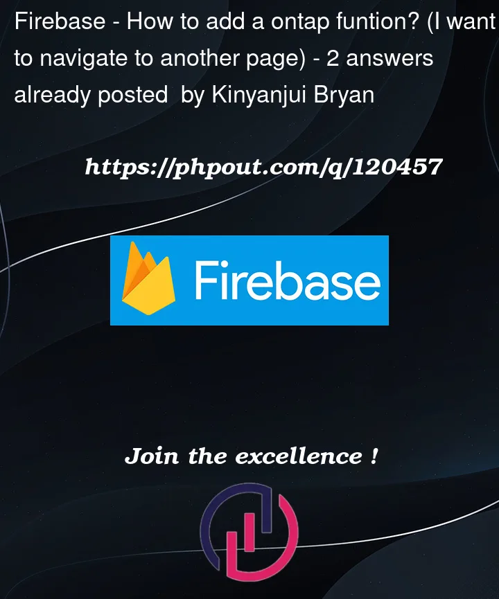 Question 120457 in Firebase