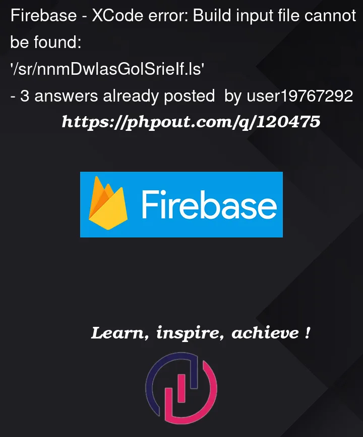 Question 120475 in Firebase