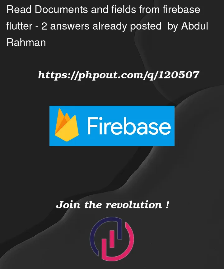 Question 120507 in Firebase