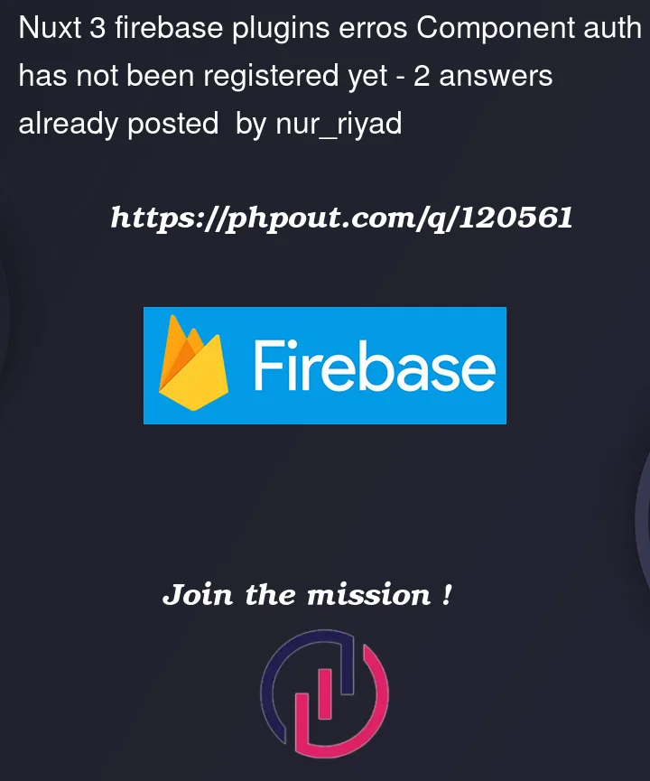 Question 120561 in Firebase