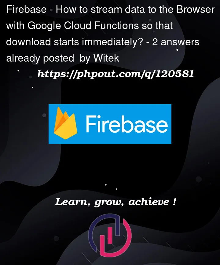 Question 120581 in Firebase