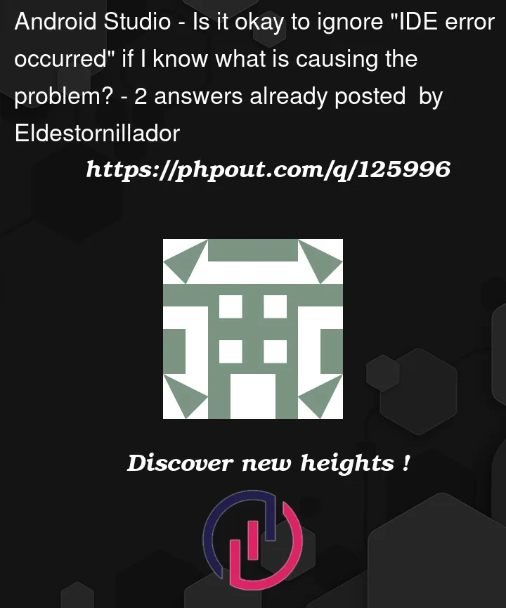 Question 125996 in Android Studio