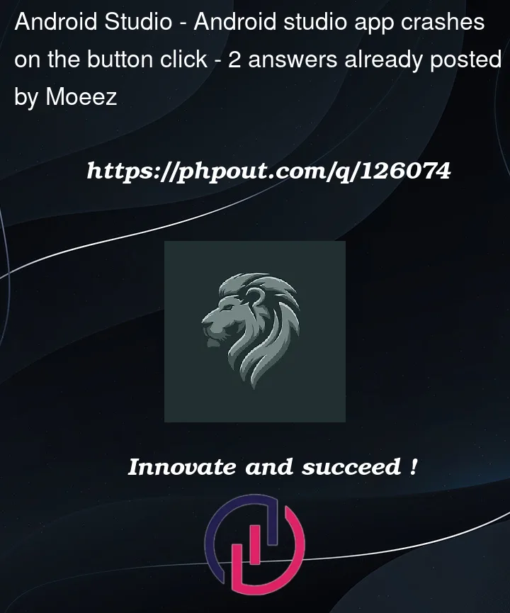 Question 126074 in Android Studio