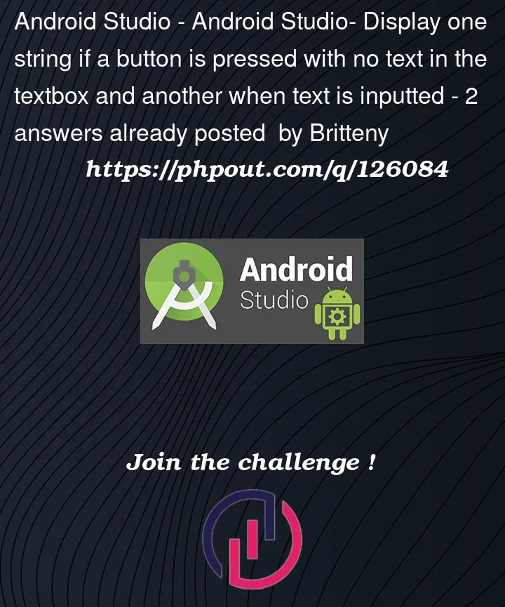 Question 126084 in Android Studio