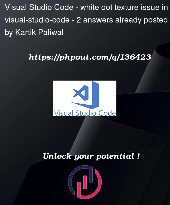 Question 136423 in Visual Studio Code