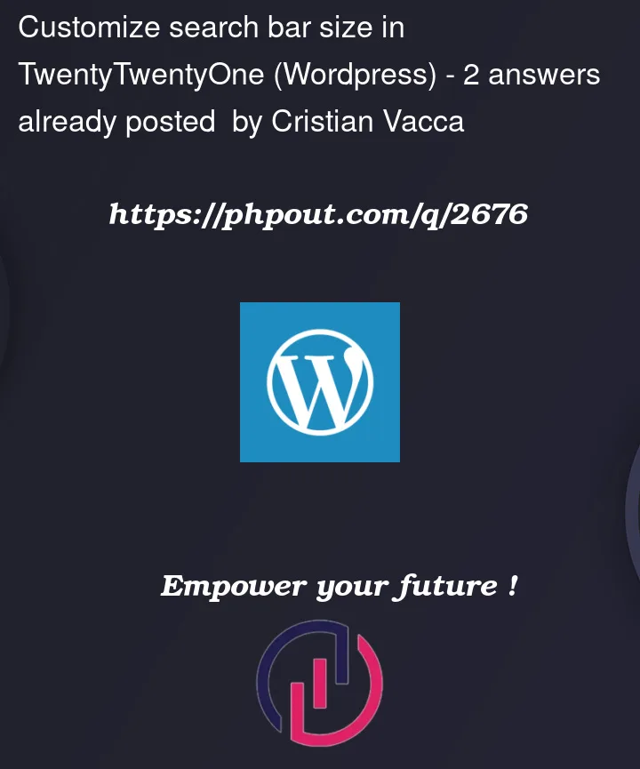 Question 2676 in Wordpress