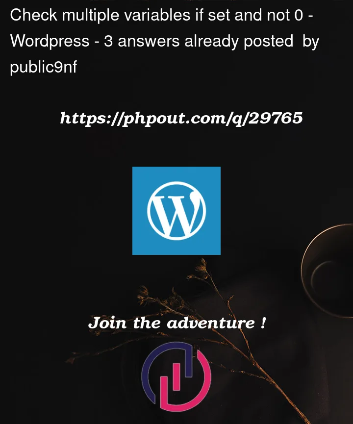 Question 29765 in Wordpress