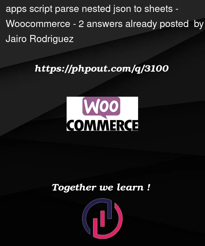 Question 3100 in Woocommerce