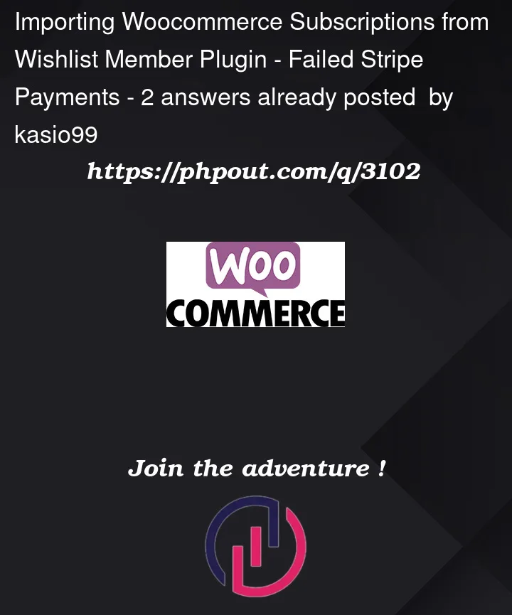 Question 3102 in Woocommerce