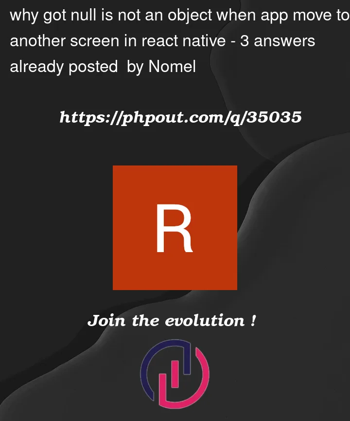 Question 35035 in React native