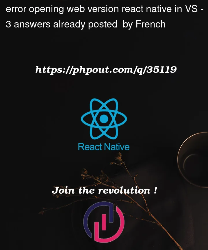 Question 35119 in React native