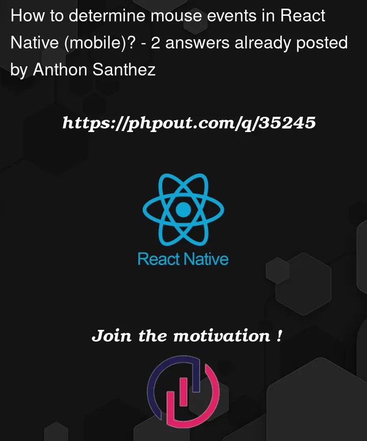 Question 35245 in React native