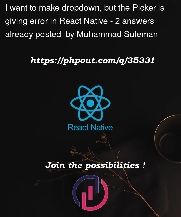 Question 35331 in React native