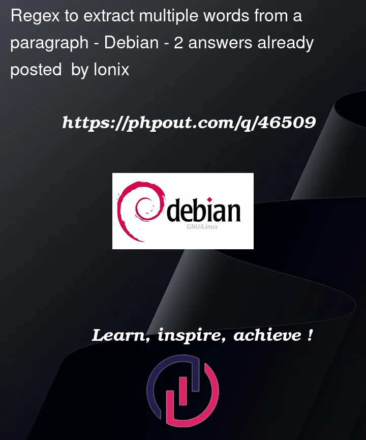 Question 46509 in Debian