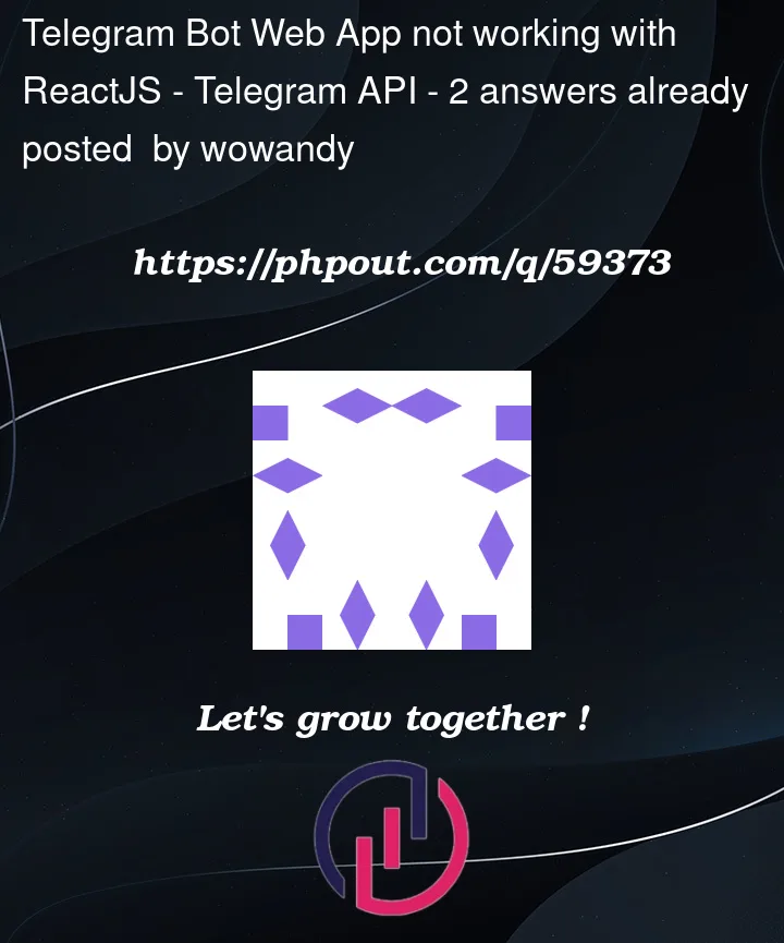 Question 59373 in Telegram API