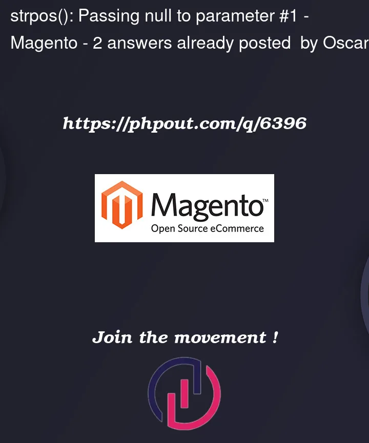 Question 6396 in Magento