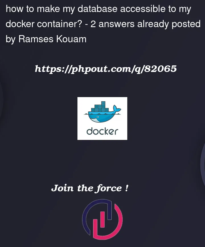 Question 82065 in Docker