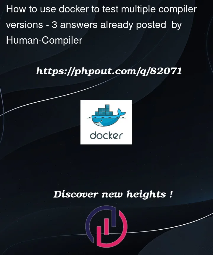 Question 82071 in Docker