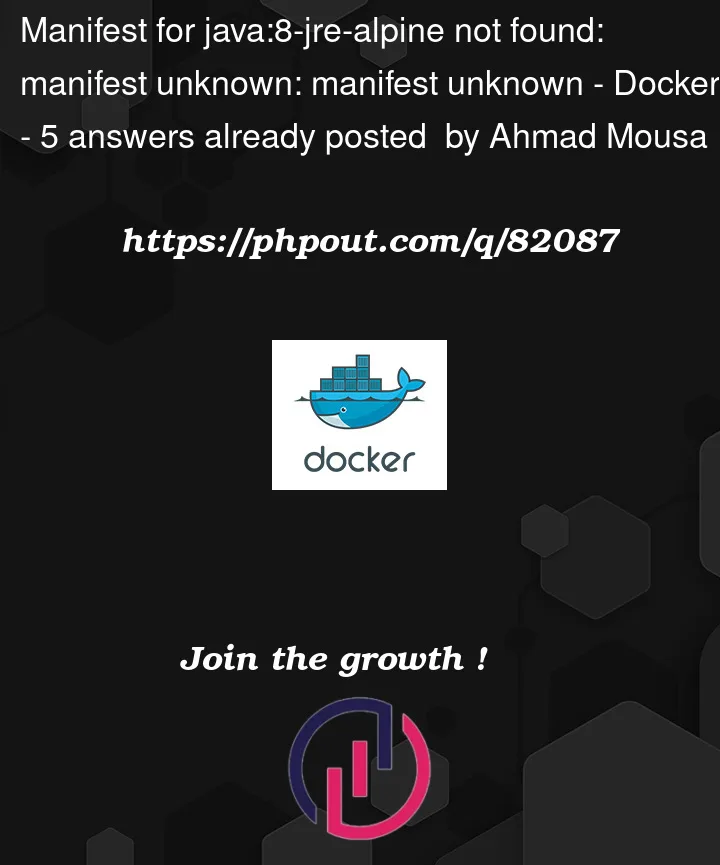 Question 82087 in Docker