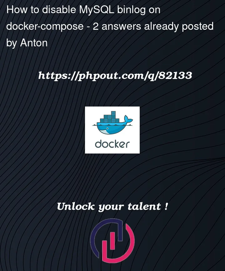 Question 82133 in Docker