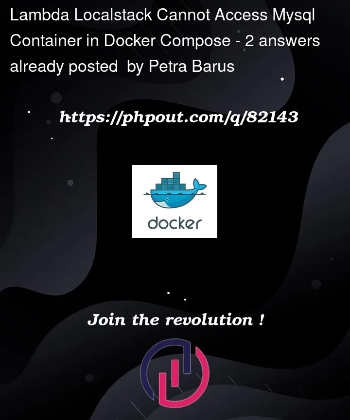 Question 82143 in Docker