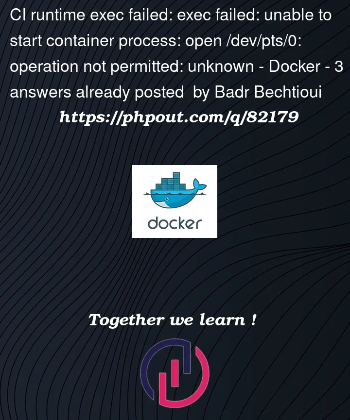 Question 82179 in Docker