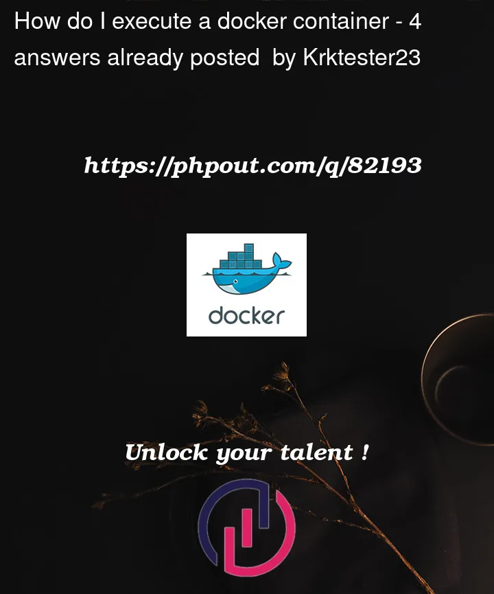 Question 82193 in Docker