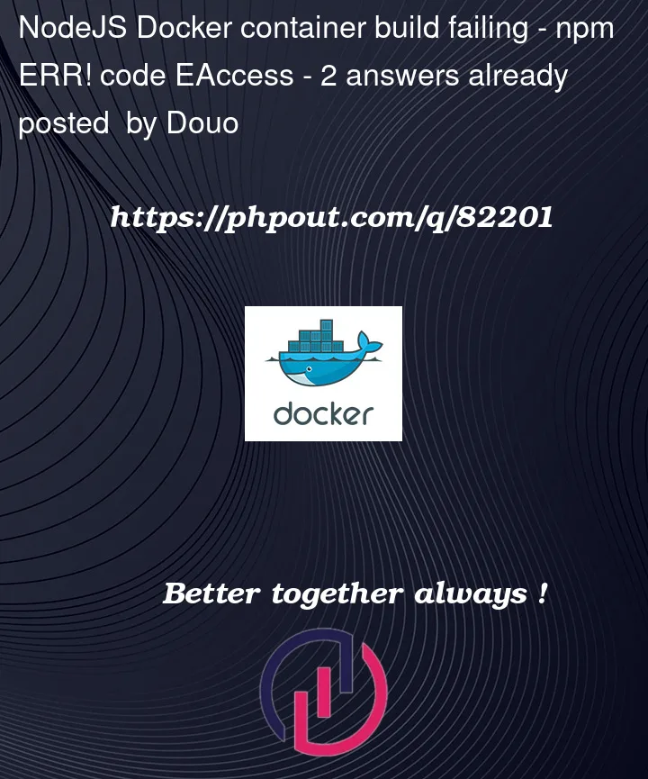 Question 82201 in Docker