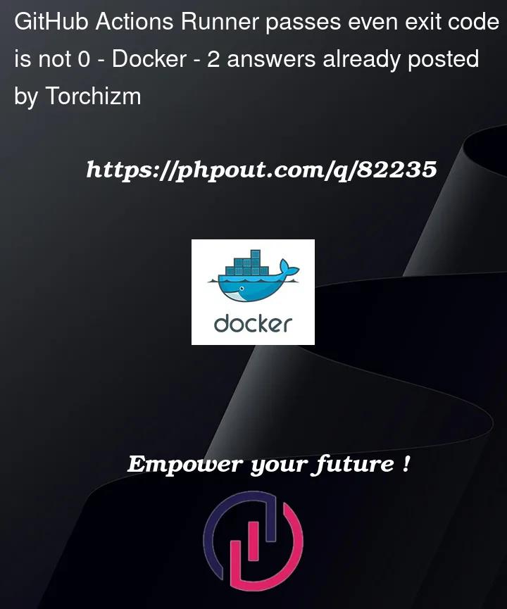 Question 82235 in Docker