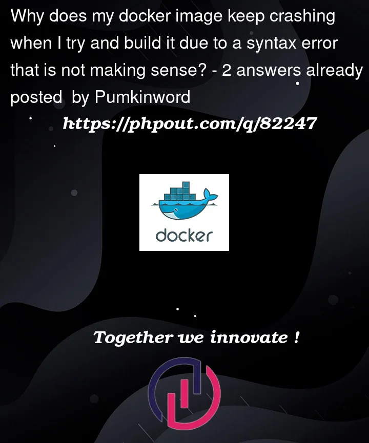 Question 82247 in Docker