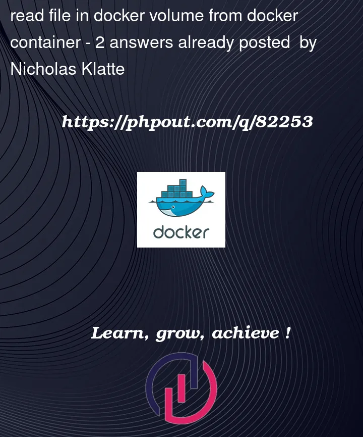 Question 82253 in Docker