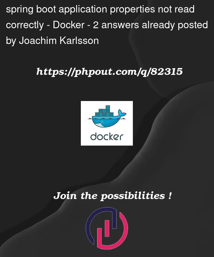 Question 82315 in Docker