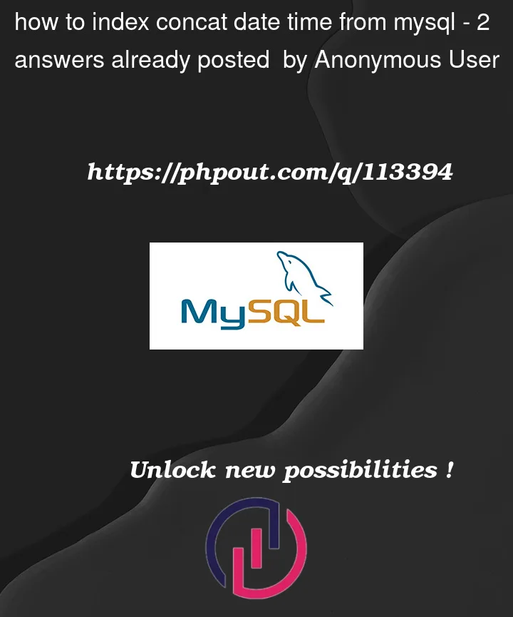 Question 113394 in Mysql