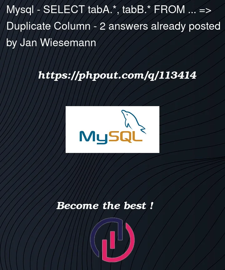 Question 113414 in Mysql