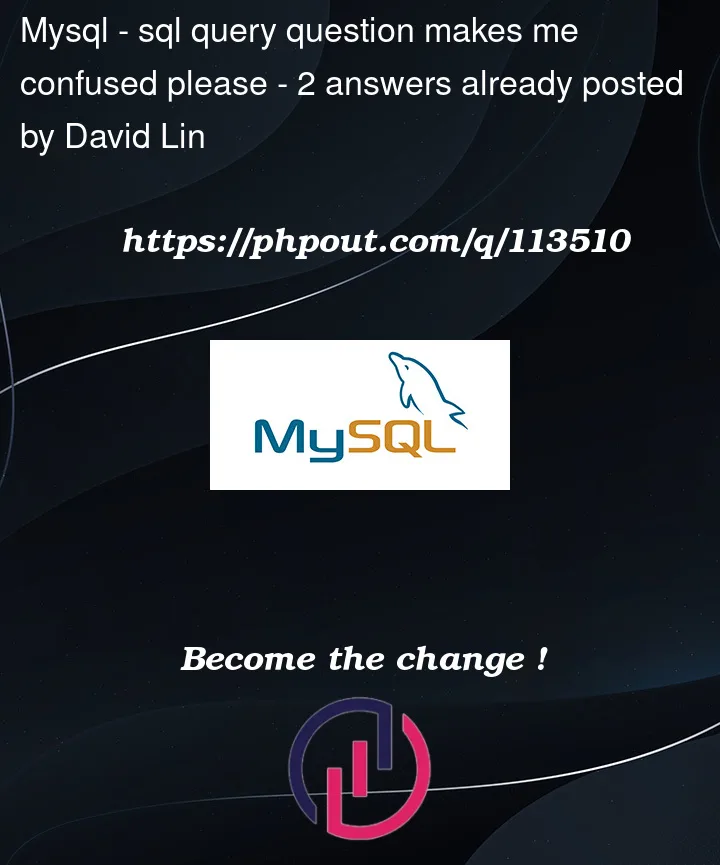 Question 113510 in Mysql