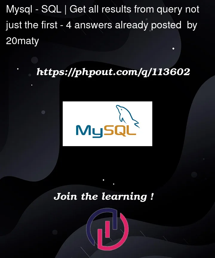 Question 113602 in Mysql